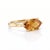 Capture the warmth of golden sunshine with this sparkling natural citrine solitaire ring. Set in a sleek horizontal...