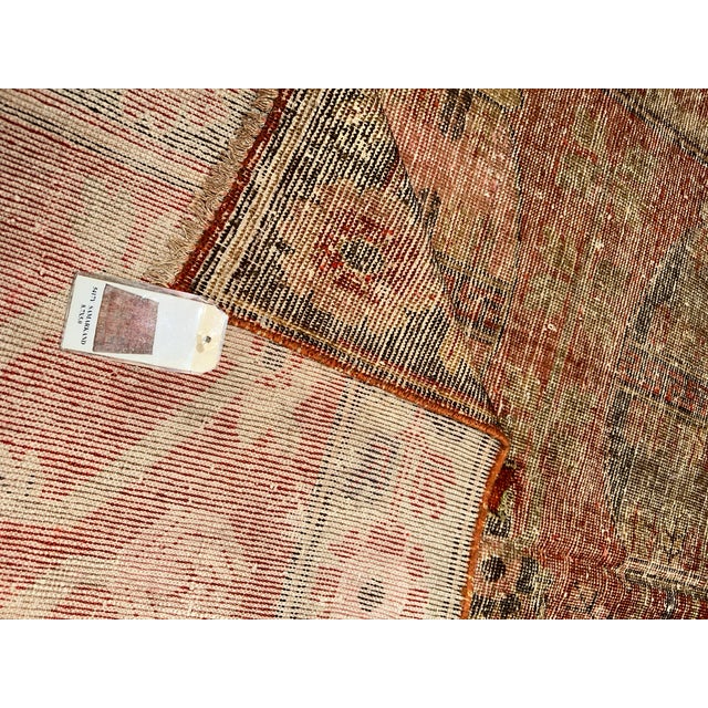 This antique circa 1900 Samarkand rug is distinguished by an unusual and highly decorative composition centered around a...