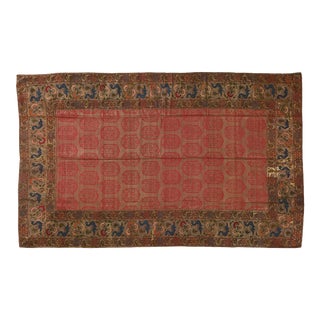 18th Century Hyderabad Real Silver Zari Brocade Textile For Sale