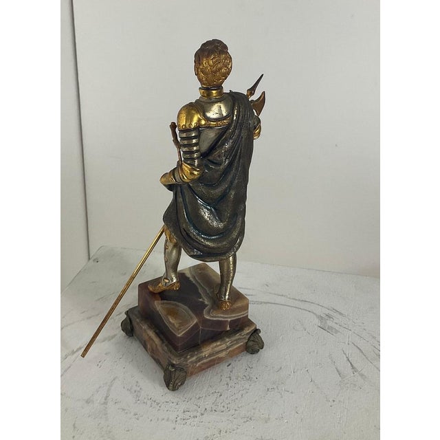 Gold English Knight Figurine attributed to Giuseppe Vasari, 1970 For Sale - Image 8 of 15