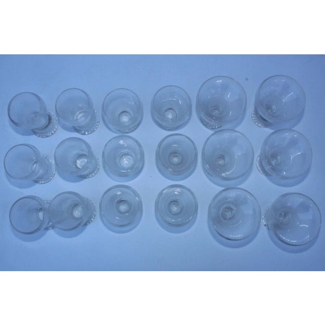 Mid-Century Modern Mid 20th Century Rosenthal Modern Swirl Glasses - Set of 18 For Sale - Image 3 of 11