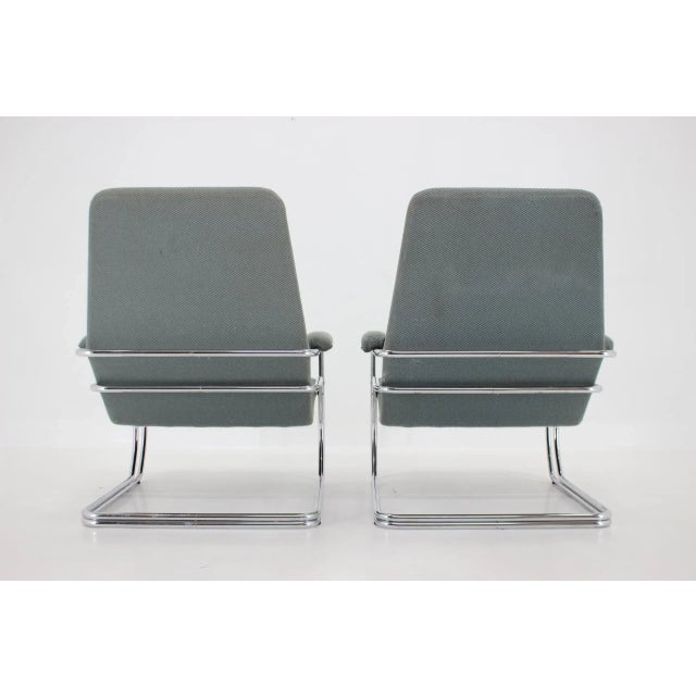 Set of Tubular Armchairs, 1970s For Sale - Image 6 of 11