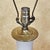 Metal Vintage Cream Ceramic Urn Table Lamp With Brass Accents & Shade - Hollywood Regency For Sale - Image 7 of 18