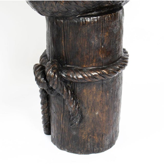 Bronze Pelicans on Mooring Posts, Late 20th Century, Set of 2 For Sale - Image 15 of 17