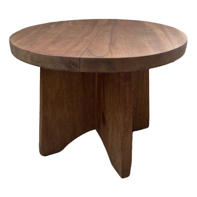 Constructivist Mahogany Side Table, 1950s For Sale