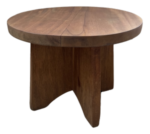 Constructivist Mahogany Side Table, 1950s
