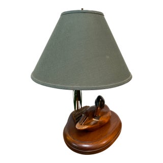 Turkey Swamp Duck Decoy Table Lamp For Sale