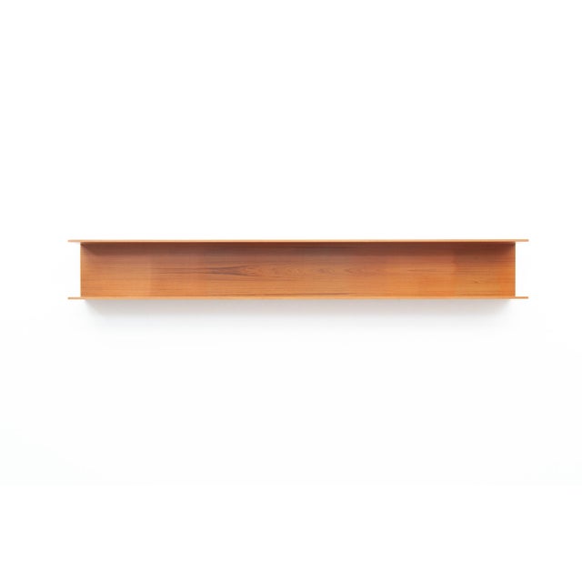 Brown Teak Wall Shelf by Walter Wirz for Wilhelm Renz, 1960s For Sale - Image 8 of 8