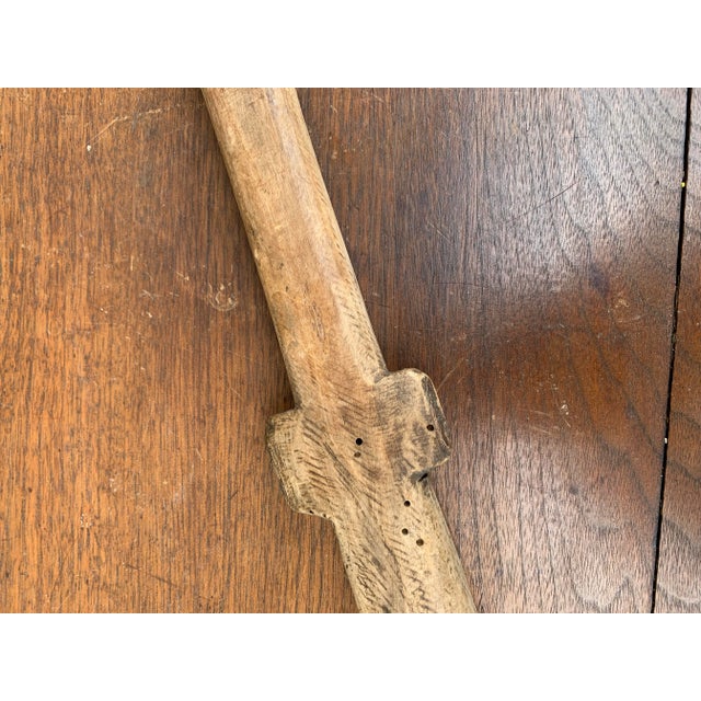 19th Century French Country Hand-Carved Wooden Spoon For Sale - Image 10 of 11