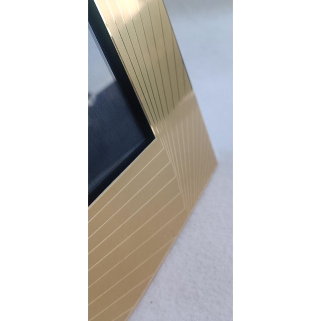 Golden Metal Photo Frame, 1970s For Sale - Image 6 of 8