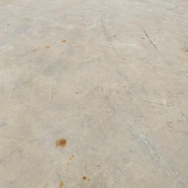 Metal 19c French Antique Pastry Table With Faux Bois Iron Base & Marble For Sale - Image 7 of 7