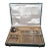 1920s Christofle Boréal Art Deco Silver-Plated Flatware Set by Luc Lanel - 37 Pieces with Case For Sale