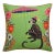 Green Monkey & Leopard 24" Down Pillow For Sale