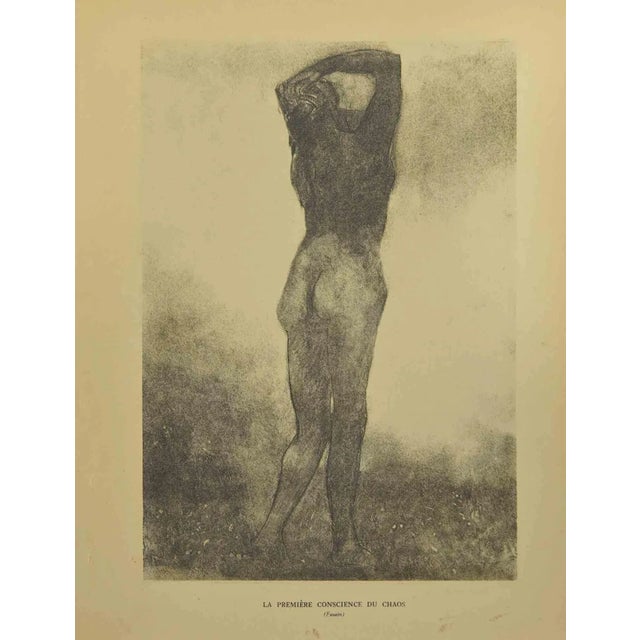 After Odilon Redon, La Première Conscience du Chaos, Lithograph, 1923 For Sale