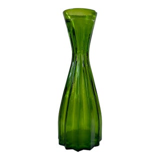 Tall Mid-Century Emerald Green Vase. For Sale