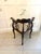 Wood Antique Edwardian Mahogany Corner Chairs, 1920s, Set of 4 For Sale - Image 7 of 15