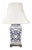 Asian Blue and White Porcelain Table Lamp For Sale