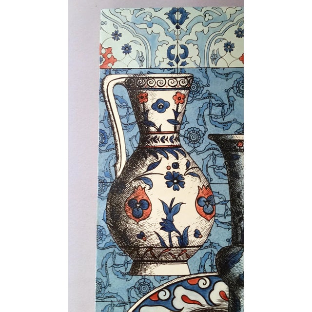 Mid 20th Century Vintage Piero Fornasetti Special Commission Large Iznik Plaque, 1950's. For Sale - Image 5 of 9