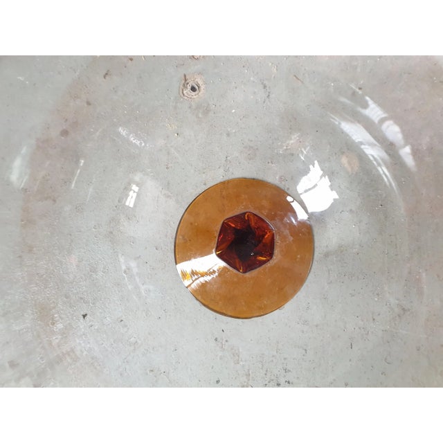 Big Glass Cut Cup by Empoli For Sale - Image 12 of 15