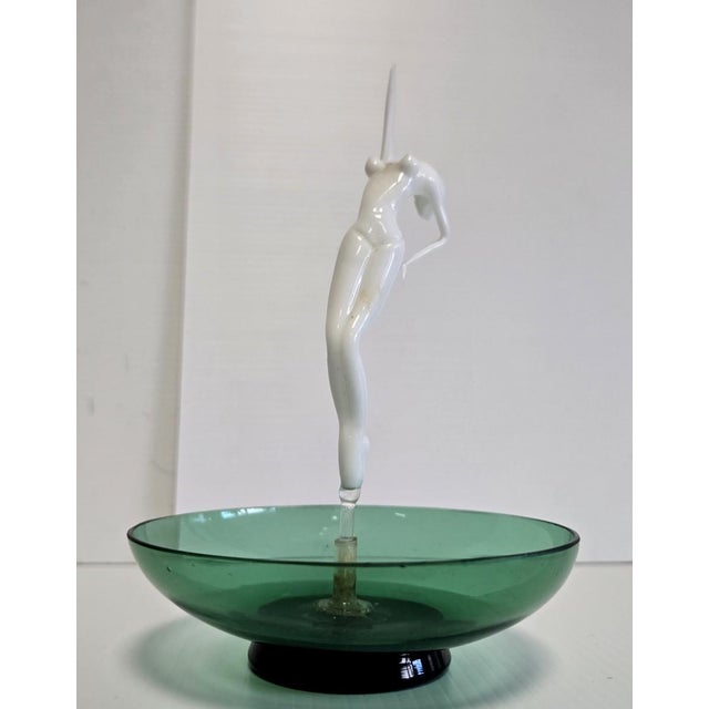Art Nouveau Murano Glass Ring Holder, 1930s For Sale - Image 9 of 9
