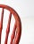Wood Antique Red Spindle Back Chair For Sale - Image 7 of 12