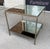 Silver Pair of Attributed Ethan Allen Two-Tier Mirrored Side Tables For Sale - Image 8 of 15