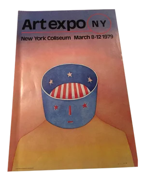 Vintage Art Expo New York Folon Poster