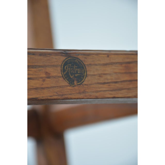 Industrial English Oak Coat Stand by Astrola, 1930 For Sale - Image 15 of 16