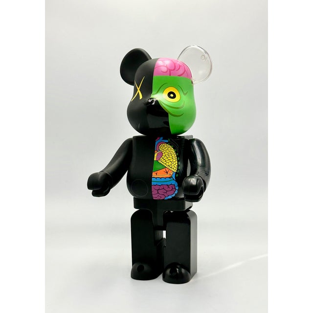 Early 21st Century Kaws Black Dissected 400% Bearbrick Companion Figure For Sale - Image 5 of 15