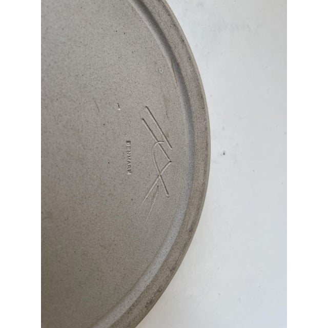 Stoneware Dish with Orange Pickers by Herman August Kähler, 1960s For Sale - Image 4 of 6