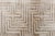 Modern Geometric Taupe With Brown Silk Rug "Minos" by Doris Leslie Blau For Sale In New York - Image 6 of 8