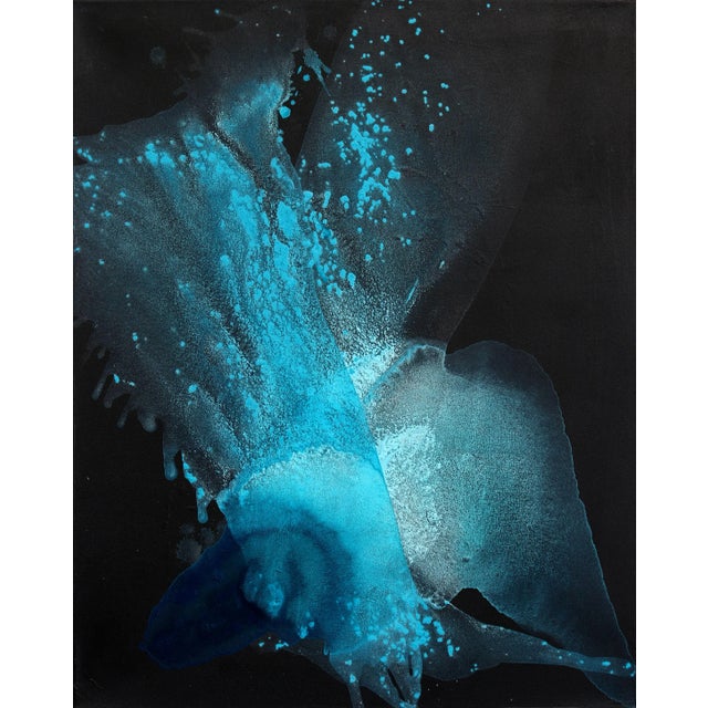 "Outer Space" Original Abstract Acrylic Painting by Clara Berta For Sale