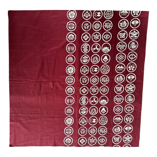 Japanese Furoshiki Cloth Textile Panel For Sale