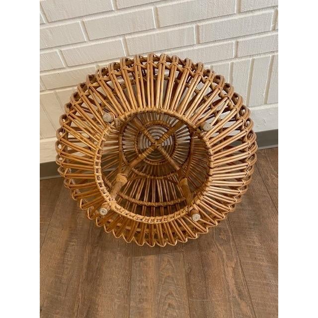 Wood 1960's Franco Albini Style Ottoman For Sale - Image 7 of 7