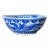 Late 19th Century Chinese Blue and White Porcelain Bowl Depicting Phoenix and Peonies Flowers For Sale