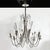 Mid-Century Modernist Eight Arm Chandelier in Cut Crystal & Polished Nickel For Sale - Image 13 of 14