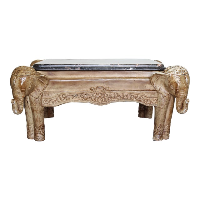 Marble Top Elephant Coffee Table Chairish