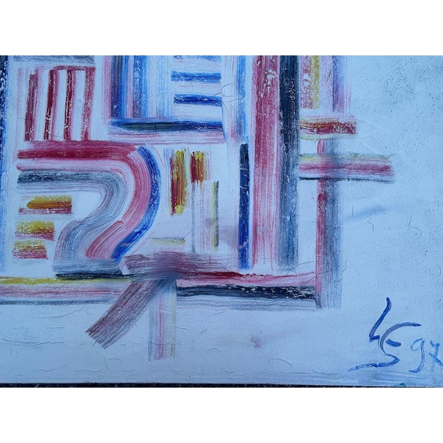 Abstract Composition, 1997, Oil on Canvas For Sale - Image 8 of 18