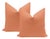 Not Yet Made - Made To Order 22" Persimmon Performance Linen Pillows - a Pair For Sale - Image 5 of 5