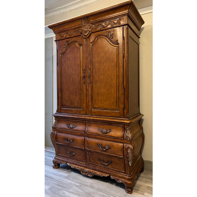 Thomasville Chateau Provence Carved French Armoire Chairish