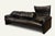 Mid-Century Modern Maralunga 3-Seater Sofa in Black Leather by Vico Magistretti for Cassina, 1970s For Sale - Image 3 of 18