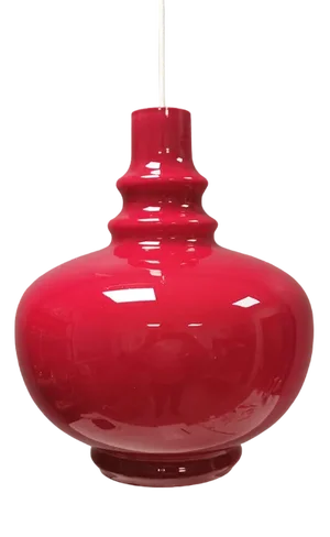 Large Pendant in Double Layer Glass from Nordisk Solar, Denmark, 1970s
