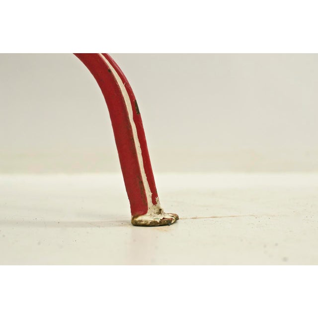 Mid-Century Modern Painted Iron Garden Table in Cotton Candy Style, 1960s For Sale - Image 3 of 5