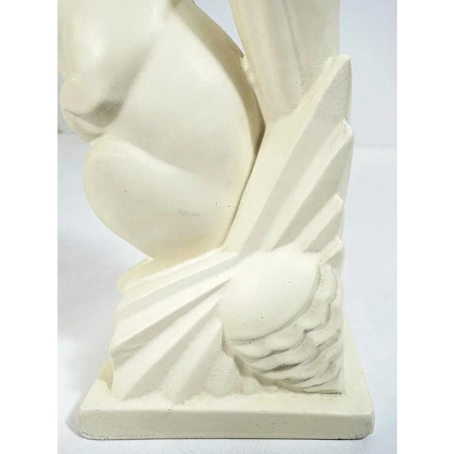 Cream Vintage Art Deco Ceramic Squirrel by Charles Lemanceau For Sale - Image 8 of 11