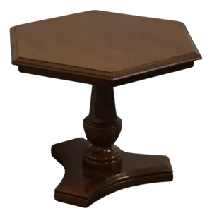 Ethan Allen Georgian Court Solid Cherry Hexagonal Accent End Table 11-8070 - 225 Vintage Finish
