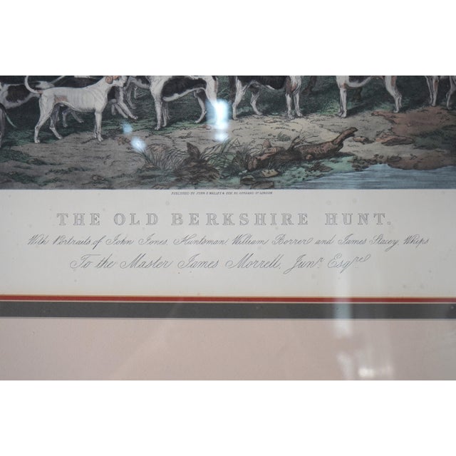 Vintage Framed Engraving Print of Horses & Dogs Hunt Scene For Sale In Philadelphia - Image 6 of 12