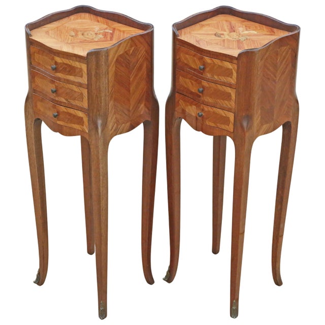 Vintage French Bedside Tables, 1950s, Set of 2 For Sale - Image 10 of 10