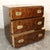 Mid 20th Century Mid 20th Century Set of Campaign Style Artisanal Three Drawer Dressers, Pair For Sale - Image 5 of 17
