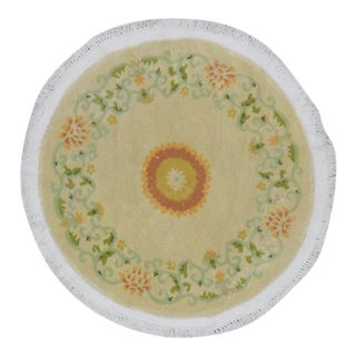 Vintage Chinese Art Deco Knotted Wool Rug, 2'9'' For Sale