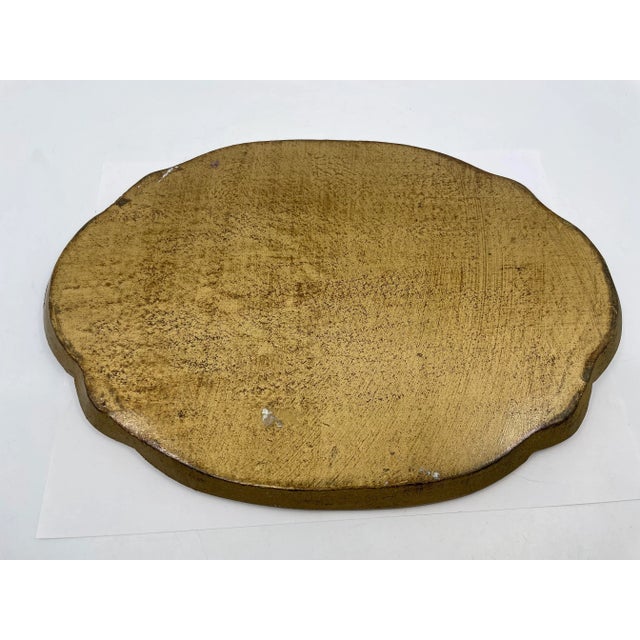 Mid 20th Century Vintage Florentia Italian Decorative Tray -Made in Italy For Sale - Image 5 of 5